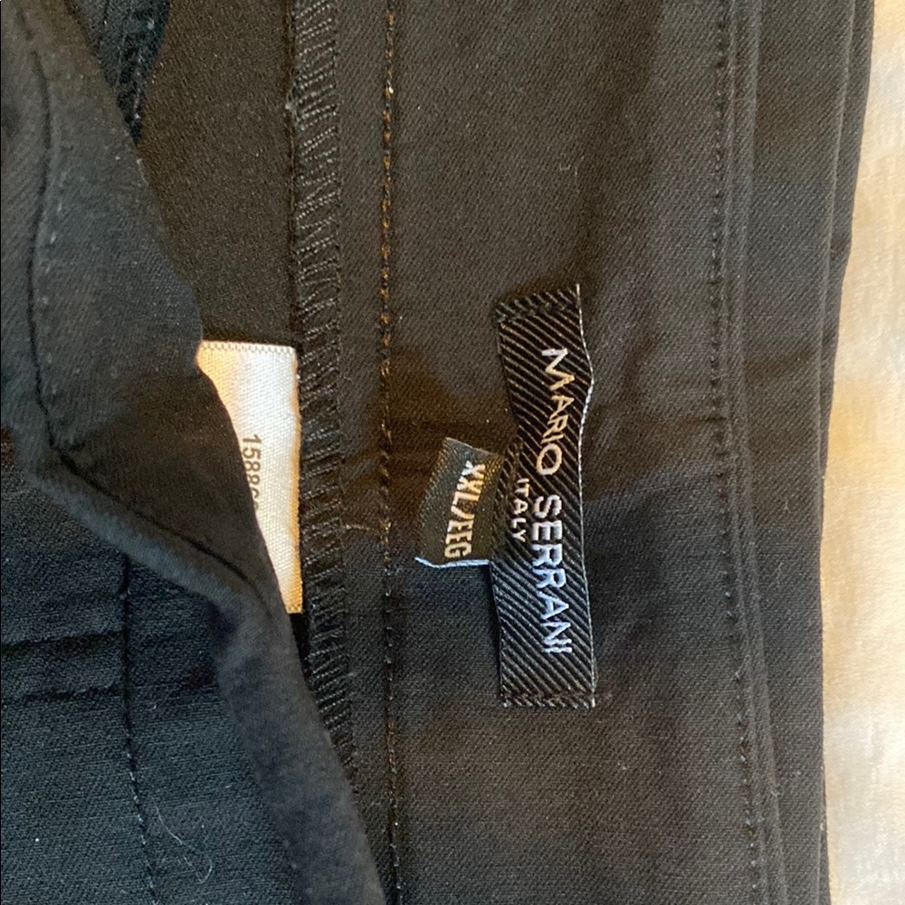 Mario Serrani Black Pull On Crop Pants - Picture 4 of 4